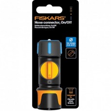 FISKARS. Conector furtun de gradina cu robinet inc..